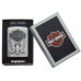 ISQUEIRO ZIPPO HARLEY-DAVIDSON BRUSHED CHROME WING